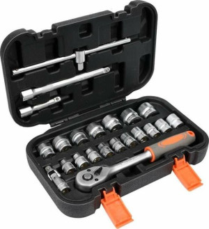 Sthor Zestaw Kluczy 3/8" 22el 58661