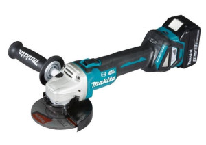 Makita Szlifierka Kątowa 18v 125mm 2 X 5,0ah Li-ion Reg.obr. Bldc Aws Waliz
