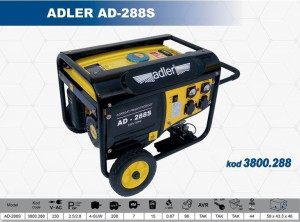 Adler Generator Prądotwórczy 2,8kw / Ad-288s