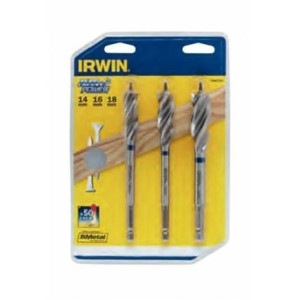 Irwin Wiertło Do Drewna Kpl.3szt. Blue Groove Power 14, 16, 18 Mm