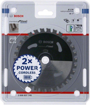 Bosch Piła Standard.stal 136x15,875x30z Accu