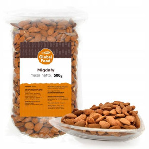Migdały Całe Duże 500g