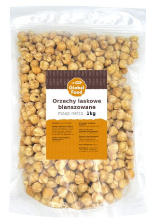 Orzechy Laskowe Blanszowane Prażone 1kg 1000g