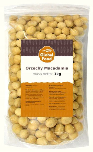 Orzechy Makadamia Orzech Macadamia 1kg 1000g