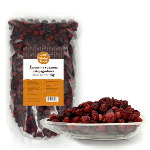 Żurawina Suszona Całe Owoce Całojagodowa 1kg 1000g