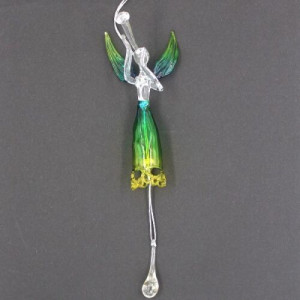 Aniołek szklany - dzwoneczek (26 cm)