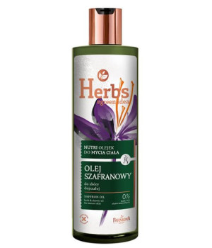 HERBS Nutri olejek do mycia ciała Olej Szafranowy do skóry dojrzałej