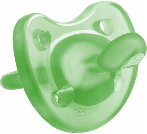 Smoczek uspokajający silikonowy Chicco Physio Soft 0m+ zielony