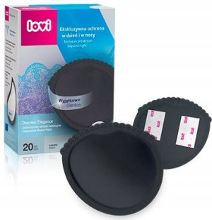 Wkładki laktacyjne Lovi Discreet Elegance 20szt. czarne