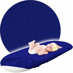 Prześcieradło do wózka Babyboom 38x80cm granatowy