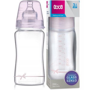 Butelka antykolkowa szklana Lovi Diamond 250 ml girl