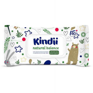Kindii Cleanic chusteczki natural balance 60 szt.