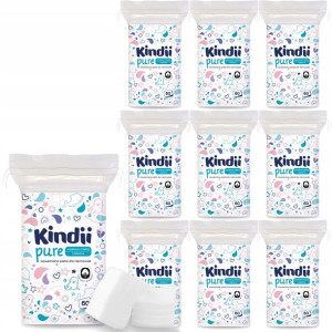 Płatki kosmetyczne dla niemowląt Cleanic Kindii pure 60szt.