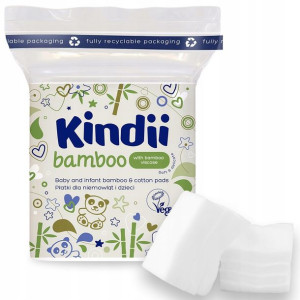 Płatki kosmetyczne dla niemowląt Cleanic Kindii bamboo 60szt.