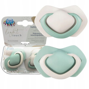 Smoczek symetryczny silikonowy 18 m+ Canpol 2 sz PURE COLOR 22/657 beżowy
