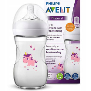 Butelka antykolkowa Avent Natural 260 ml Jednorożec