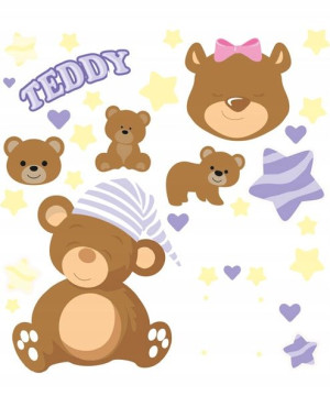 Naplamki Naprasowanki na ubrania 15 x 20 cm Teddy