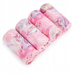 Pielucha tetrowa 4 szt. Pony różowe