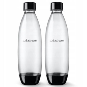 Butelki na wodę SodaStream Fuse 1l - Czarne dwupak