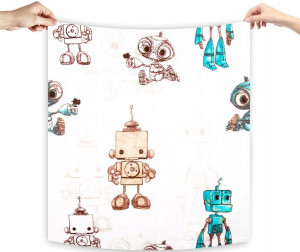 Pielucha tetrowa bawełniana Roboty