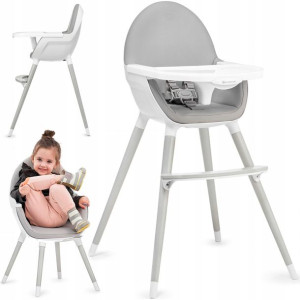 Krzesełko do karmienia Kinderkraft FINI gray legs