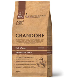 Grandorf Duck & Turkey Adult Medium & Maxi Breeds Karma Dla Dorosłych Psów