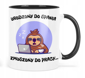 Kubek Czarne Wnętrze Do Pracy Różne Wzory Prezent