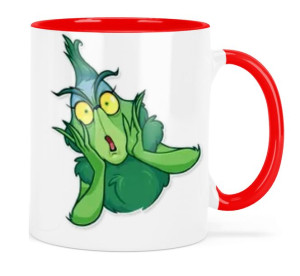 Kubek Czerwone Wnętrze Grinch Prezent Na Święta