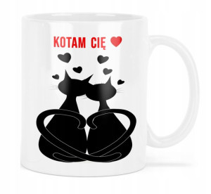 Kubek Na Prezent Walentynki Kotam Cię Wzory