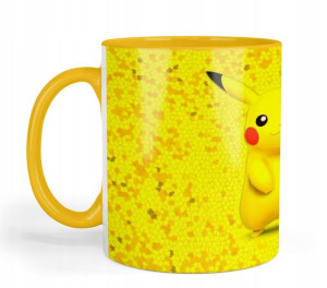 Kubek Żółte Wnętrze Pikachu Wzory Prezent