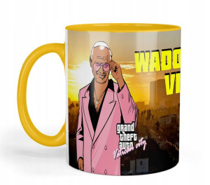 Kubek Żółte Wnętrze Prezent Jan Paweł 2 Gta Wzory
