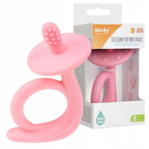 Gryzak silikonowy Akuku Ślimak A0115