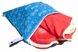 Mon Petit Bleu nieprzemakalny worek do szkoły Pojazdy retro L