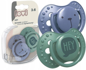 Smoczek dynamiczny Hey Boy Lovi 3-6m 2szt.