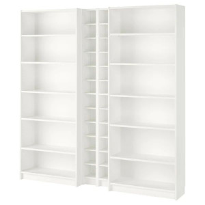 IKEA BILLY GNEDBY Regał biały 200x28x202 cm