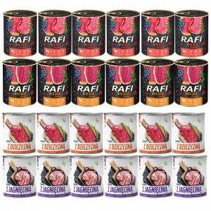 Rafi + Tuftuf Karma Mokra Mix 24 X 800 G Puszka