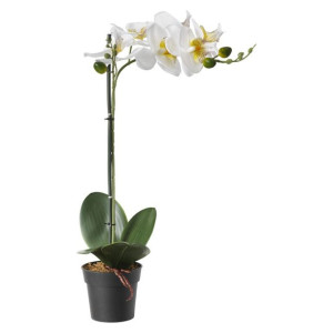 Sztuczna orchidea storczyk kwiat w donicy roślina fejka