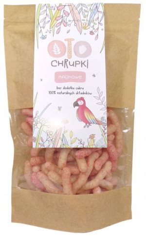 Otolandia OTO Chrupki malinowe, Bez Cukru, 25g