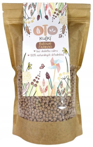 OTOlandia naturalne kulki płatki śniadaniowe, z kakao, bez cukru, 150g