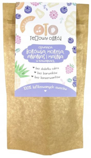 OTOlandia liofilizowana Borówka, Morela, Ananas, Malina w kawałkach 20g