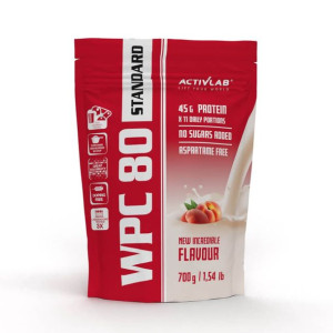 WPC 80 Standard - BIAŁKO WPC ODŻYWKA - Activlab - 700g STRAWBERRY