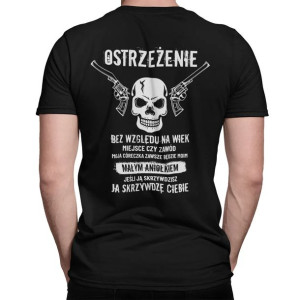 Ostrzeżenie Moja córeczka koszulka dla taty prezent dzień ojca dzień taty