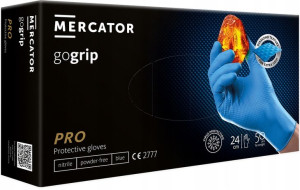 Rękawice rękawiczki NITRYLOWE bardzo mocne GO GRIP