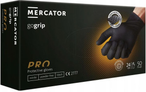 Rękawice rękawiczki NITRYLOWE GOGRIP go grip black