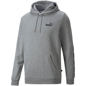 Bluza męska puma ess+ tape hoodie fl szara 849040 03