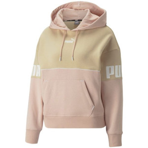 Bluza damska puma powe colorblock hoodie fl różowo-beżowa 849952 67
