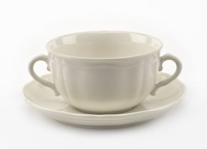 Castel Cream Bulionówka 350ml + spodek