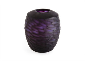 Wazon szklany 24cm fioletowy