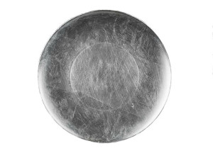 Talerz plastikowy ozdobny 33cm - silver