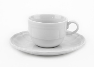 Filiżanka 100ml ze spodkiem Castel White